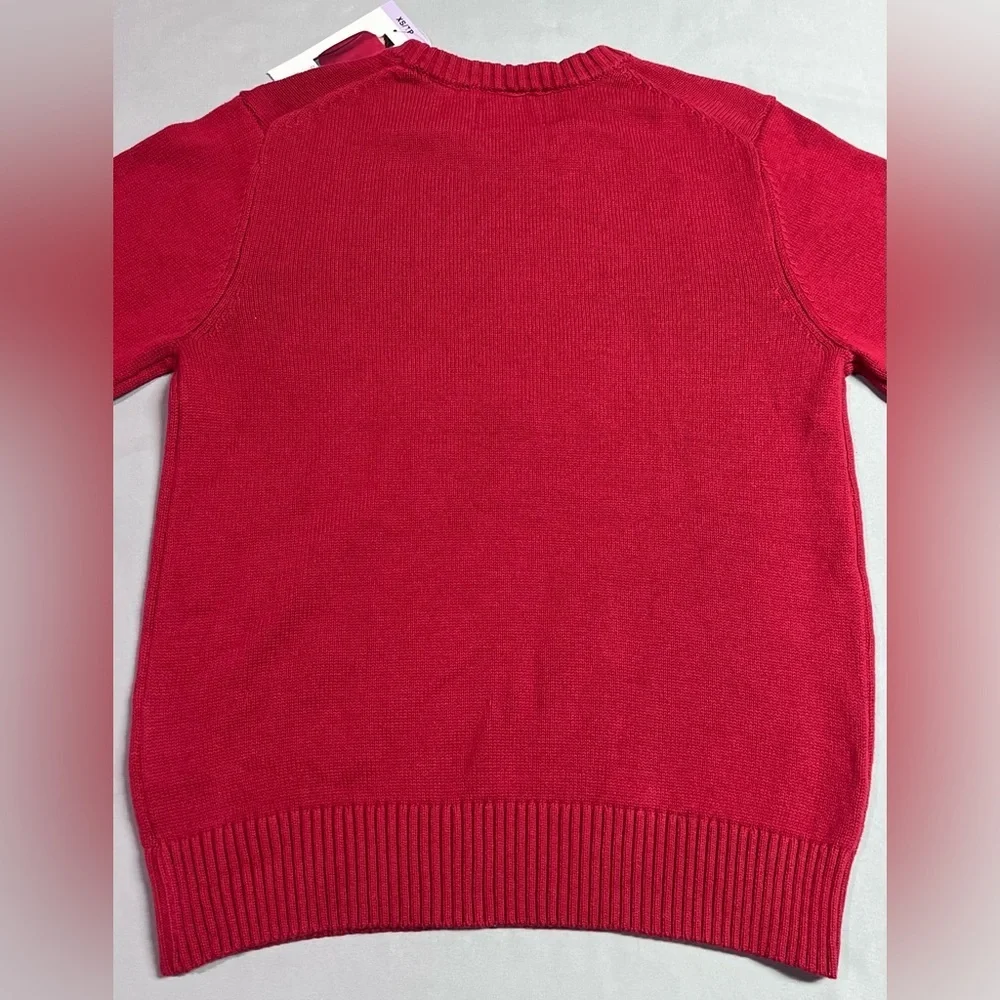 Canada Flag Graphic Long Sleeve Knit Sweater NWT - Picture 7 of 8